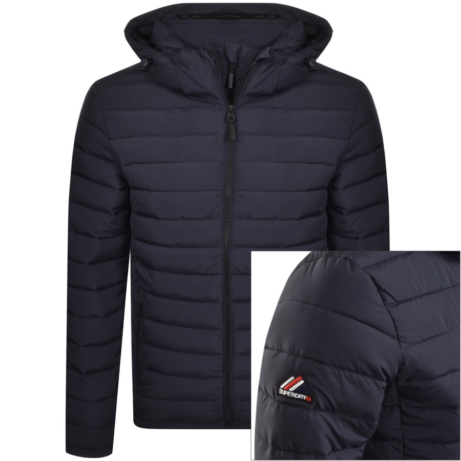 Alternative Image for ProductSuperdry Hooded Padded Jacket Navy1